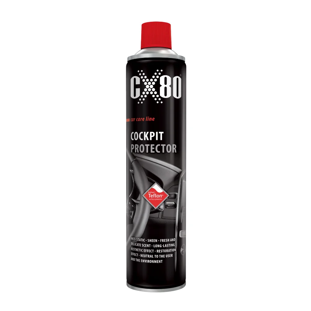 CX80 Cockpit Pflegespray 600ml, Teflon Innenraumreiniger, antistatisch