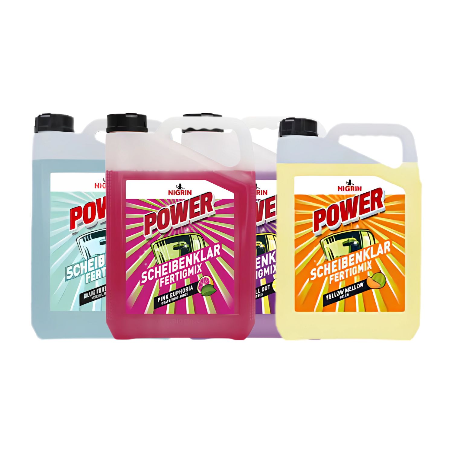NIGRIN Scheibenklar Power 5 L, Fertigmix versch. Duftrichtungen