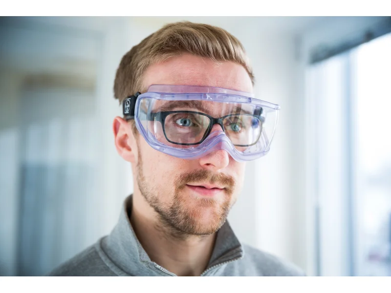 Schutzbrille mit Band, Transparent