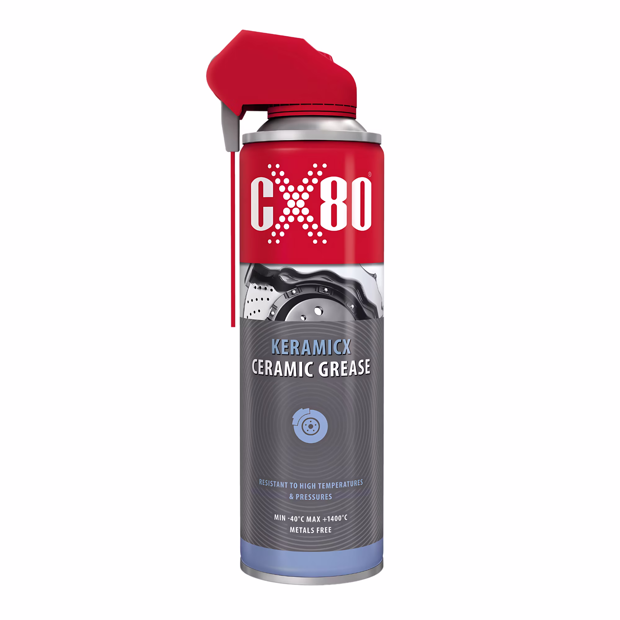 CX80 Keramik Schmiermittel 500ml Spray, Bremsen Keramikspray, Hitzebeständig 1400°C