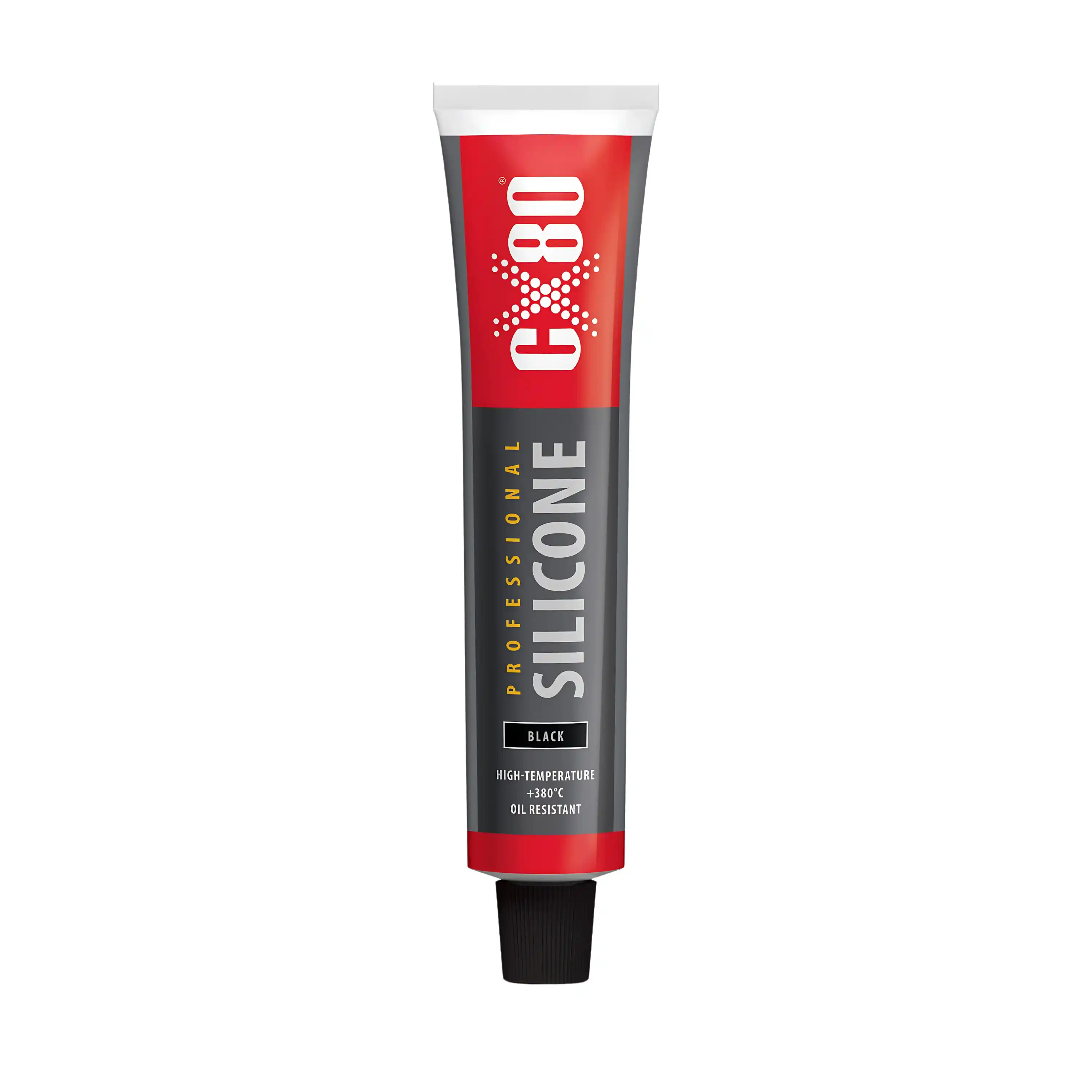 CX80 Hochtemperatur Silikondichtung 80ml Tube schwarz +380°C 